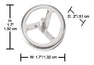 HAMILTON BEACH Stainless Steel Agitator / Stainless frozen dessert impeller for mix-ins (Fits all drink mixer models)