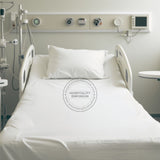 SÁBANAS AJUSTABLES TC-180 Tejido de percal de fabricación estadounidense BLANCO para camas de hospitalidad Embalaje 24/caja Thomaston Mills