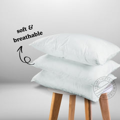 Funda de almohada grande T200, tamaño 20" x 28", color blanco, paquete de 12