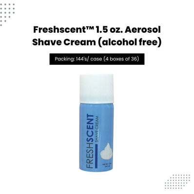 FreshScent 1.5 oz. Aerosol Shave Cream (alcohol free)