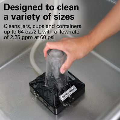 HAMILTON BEACH Container Rinser, 64 oz. Liters, Break-Resistant Polycarbonate Container