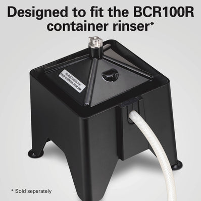 HAMILTON BEACH Commercial Container Rinser Station, Stainless Steel Drain Grate, Nitrile Rubber Bushing