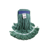 Globe Commercial Syn-Pro® Synthetic Narrow Band Wet Green Looped End Mop