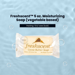 FreshScent 5oz Cocoa Butter Soap (vegetable based) 72's units/cs