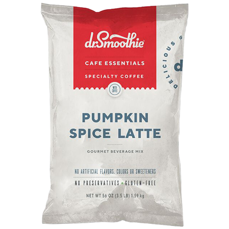 Dr. Smoothie Cafe Essentials Gourmet Beverage Mix Pumpkin Spiced Latte 3.5 lb