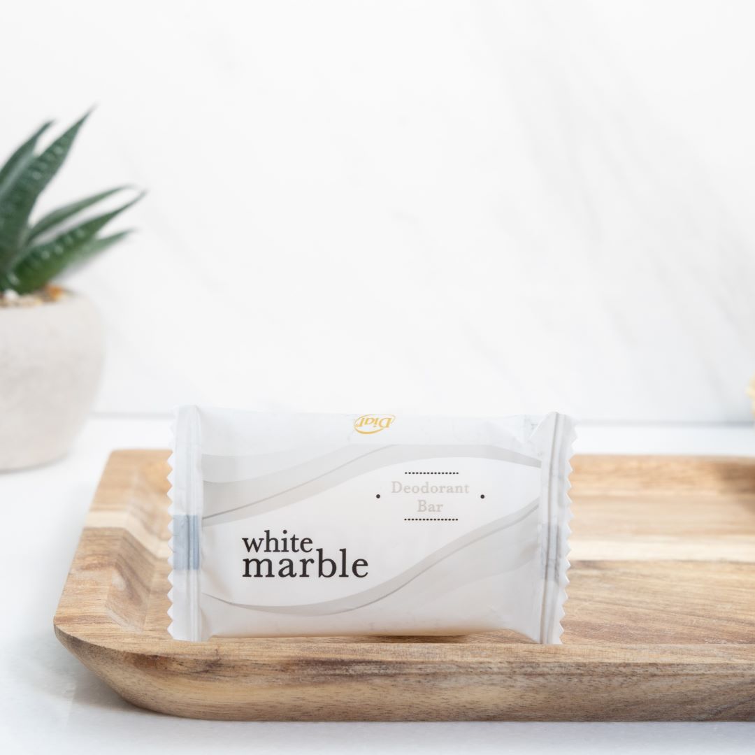 WHITE MARBLE Dial Deodorant Bar Refreshing Hydro Formula Flow Wrap 0.75 oz