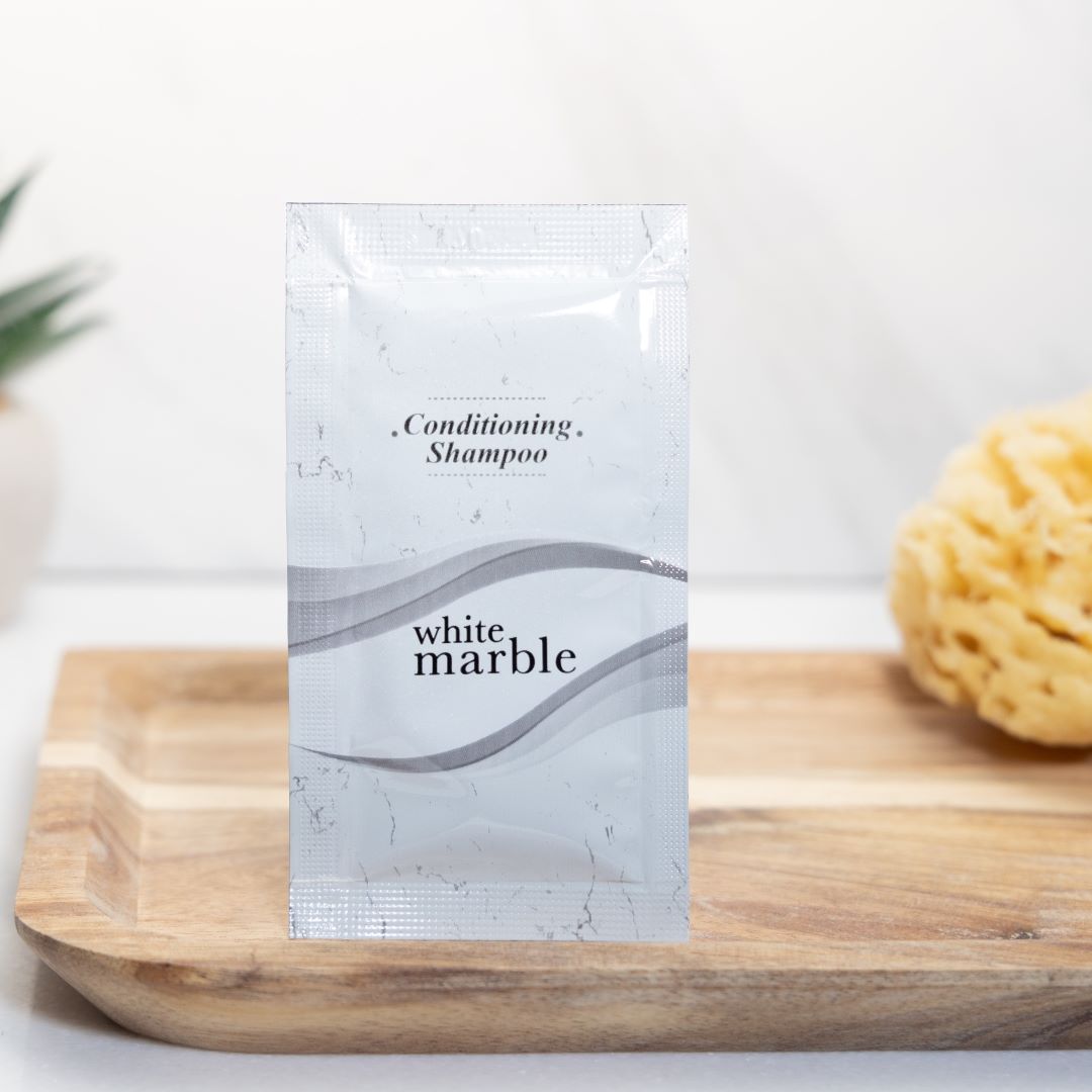 WHITE MARBLE Breck Conditioning Shampoo Refreshing Hydro Formula - Packet 0.25 oz