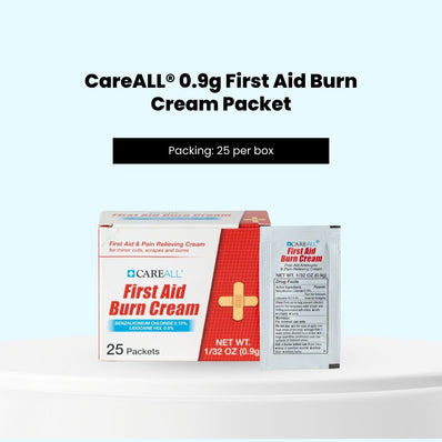 CareALL® 0.9g First Aid Burn Cream Packet