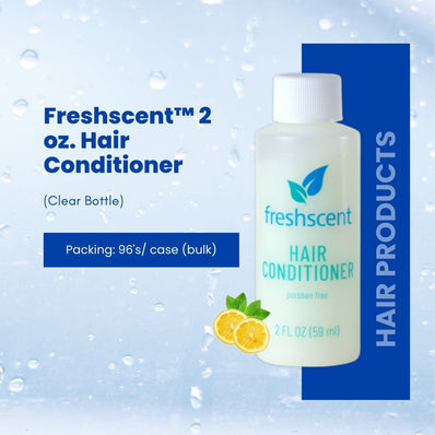 FreshScent 2 oz. Hair Conditioner (clear bottle) 96's units/cs