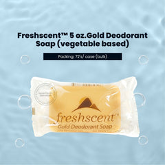 FreshScent 5 oz.Gold Deodorant Soap (vegetable based) 72's units/cs