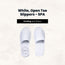 White, Open Toe Slippers - SPA - Zero Plastic, Non-Woven Envelope 100/cs