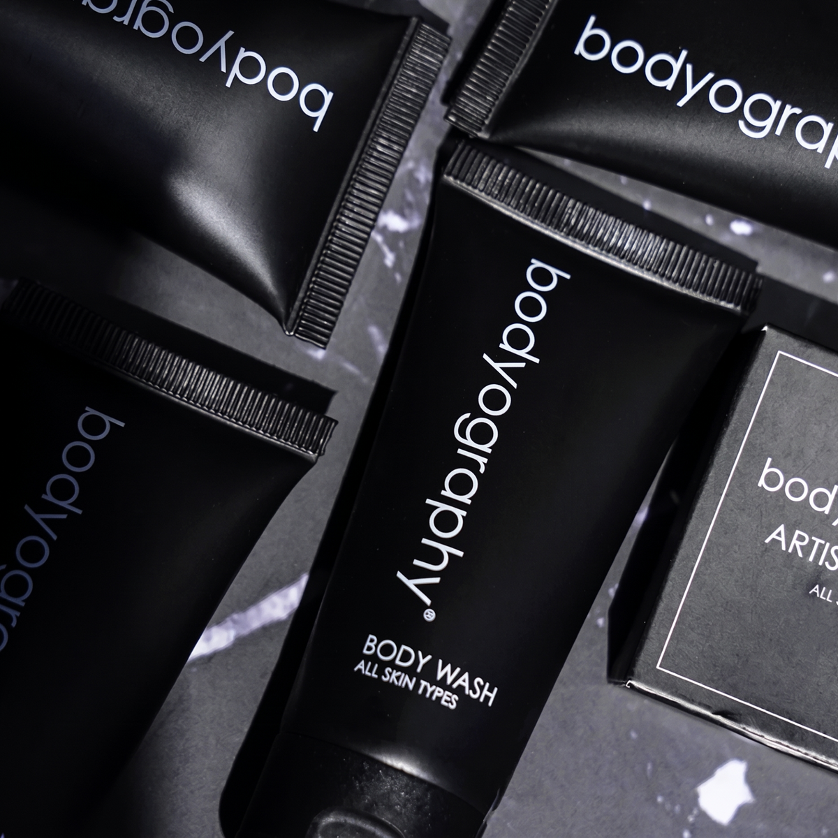 Bodyography Travel Kit - Includes Shampoo, Conditioner, Body Wash, Lotion, Artisan Soap, Massage Bar