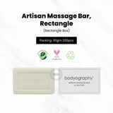 Bodyography Blanc Artisan Massage Bar, Rectangle 50g (Case 200's/Pack)