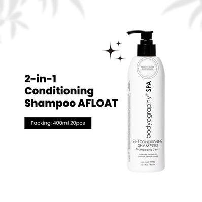 BODYOGRAPHY SPA AFLOAT Series 2-in-1 Conditioner Shampoo 13.5oz, 400ML