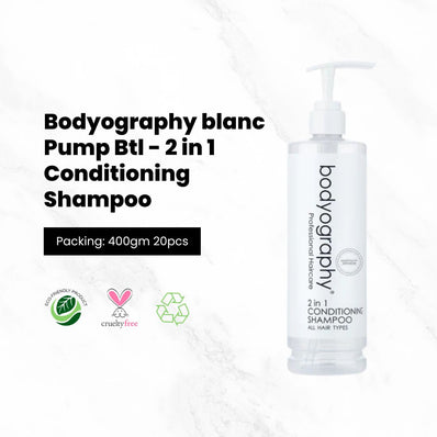 Bodyography Blanc Pump Bottle - 2-in-1 Conditioning Shampoo 13.5oz, 400ML