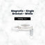Dispensing Systems, Magnetix - Single Bracket - White (Count 24's/Pack)