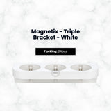 Dispensing Systems, Magnetix - Triple Bracket - White 24/cs