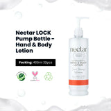 Nectar LOCK Pump Bottle - Hand & Body Lotion 13.5oz, 400ml 20/cs