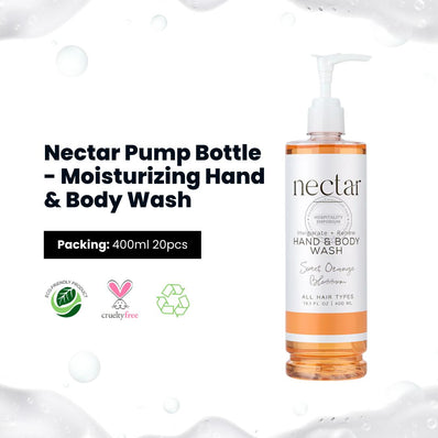 Nectar Pump Bottle - Moisturizing Hand & Body Wash 13.5oz, 400ml