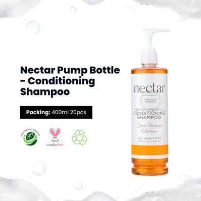 Nectar Pump Bottle - Conditioning Shampoo 13.5oz, 400ml