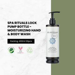 Spa Rituals LOCK Pump Bottle - Moisturizing Hand & Body Wash 13.5oz, 400ml 20/cs