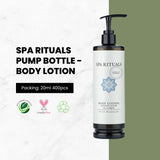 Spa Rituals Pump Bottle - Body Lotion 13.5oz, 400g 20/cs