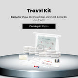 Accessories Collective Box, Travel Kit - Contents: Shave Kit, Shower Cap, Vanity Kit, Dental Kit, Mending Kit (Count 25's/Pack)