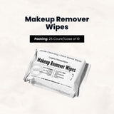 Makeup Remover Wipes - 25/pack 10/cs