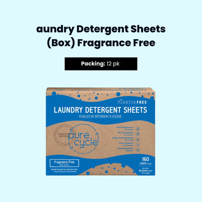 PURE-CYCLE, Laundry Detergent Sheets - Fragrance Free