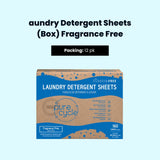 PURE-CYCLE, Laundry Detergent Sheets - Fragrance Free 12/cs