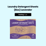 PURE-CYCLE, Laundry Detergent Sheets - Lavender 12/cs