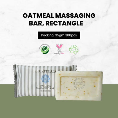 Barra de masaje rectangular de 1,2 oz, mezcla de flores de jardín, hierbas y frutas, paquete de 50 unidades