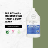 Spa Rituals Moisturizing Hand  & Body Wash 1 Gallon, 3.8L (count 4's/ Pack)