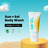 Sun+Sol Body Wash 0.7oz, 20ml 300/cs
