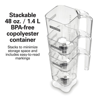 HAMILTON BEACH The Rio® Drink Blender, 1.6 Peak HP, 2 Speeds, Pulse 48oz