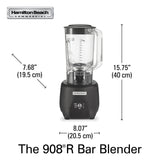 HAMILTON BEACH 908®R Bar Blender (120V) 1 Peak HP, 2 Speeds, 44oz Polycarbonate Container