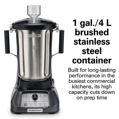 HAMILTON BEACH Expeditor™  1100SR Culinary Blender – 1 Gal / 4 L, 3.5 HP, Stainless Steel Container