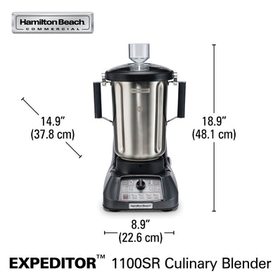 HAMILTON BEACH Expeditor™  1100SR Culinary Blender – 1 Gal / 4 L, 3.5 HP, Stainless Steel Container