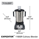 HAMILTON BEACH Expeditor™  1100SR Culinary Blender – 1 Gal / 4 L, 3.5 HP, Stainless Steel Container