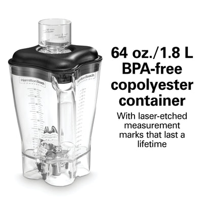 HAMILTON BEACH Expeditor™  600R Culinary Blender-64 oz,  3 HP,  BPA Free Copolyester Container