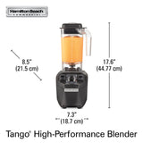HAMILTON BEACH Tango Blender, 2.4 Peak HP,48oz / 1.4L BPA Free Copolyester Container
