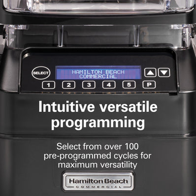 HAMILTON BEACH  The Eclipse™ Blender – 64 oz  ,3 Peak HP, Quiet Blend Technology, 5 Program Buttons, Pulse, Quiet Shield, BPA-Free Copolyester Container