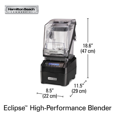 HAMILTON BEACH  The Eclipse™ Blender – 64 oz  ,3 Peak HP, Quiet Blend Technology, 5 Program Buttons, Pulse, Quiet Shield, BPA-Free Copolyester Container