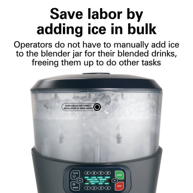 HAMILTON BEACH Revolution® Ice Shaver/Blender, 3 HP, 1/4 HP, 16 Cycles, 64oz Polycarbonate Container
