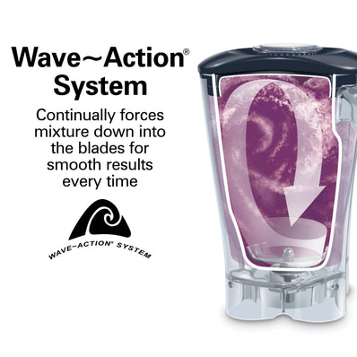 HAMILTON BEACH Revolution® Ice Shaver/Blender, 3 HP, 1/4 HP, 16 Cycles, 64oz Polycarbonate Container