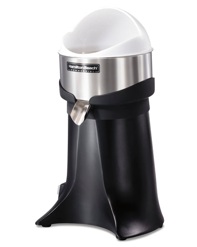 HAMILTON BEACH FreshMark™ Electric Citrus Juicer, 3/8 HP, 3 Reinforced Reamer Sizes, Rubber Collar