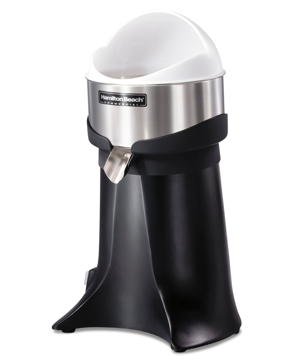HAMILTON BEACH FreshMark™ Electric Citrus Juicer, 3/8 HP, 3 Reinforced Reamer Sizes, Rubber Collar