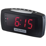 Radio reloj Hamilton Beach, pantalla LED de 1,2", función de atenuación, función de repetición, indicador AM/FM, PM, función de repetición, indicador de alarma activada, paquete de 6