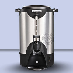 HAMILTON BEACH Commercial, Stainless Steel Urn, 40 cup, one hand dispensing, coffee level indicator