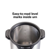Hamilton Beach Commercial, Stainless Steel Urn, 40 cup, one hand dispensing, coffee level indicator